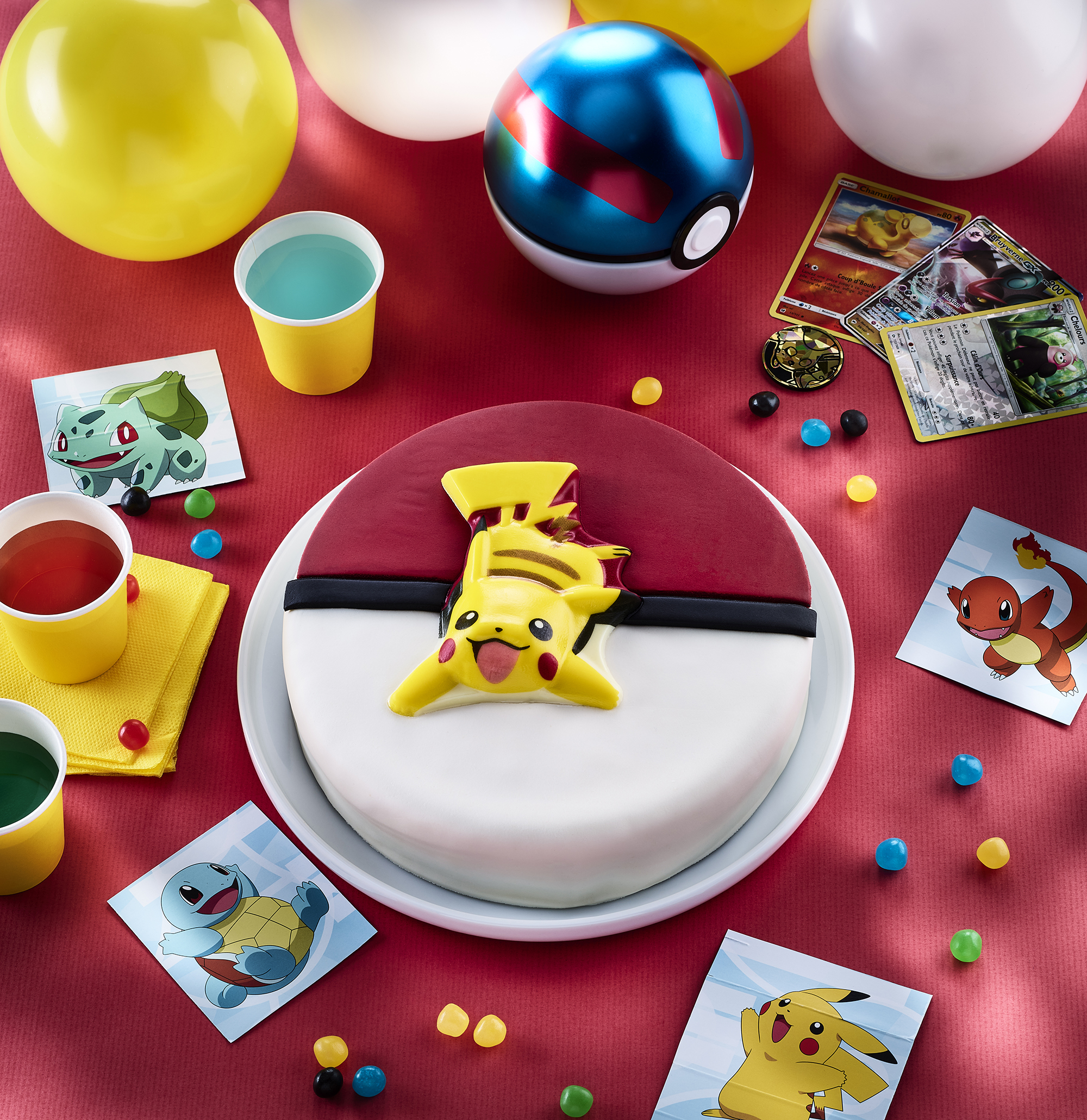 Gâteau au chocolat Pokémon Pikachu, gâteau Pikachu en pâte à sucre