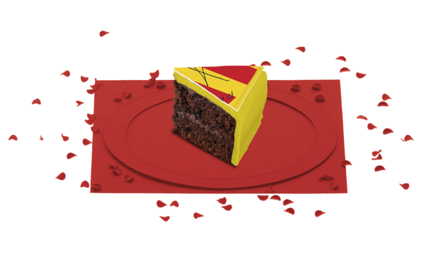 [Visuel de la part du gâteau chocolat RC Lens]